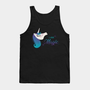 Radiant Unicorn: 'I am Magic' Artwork Tank Top